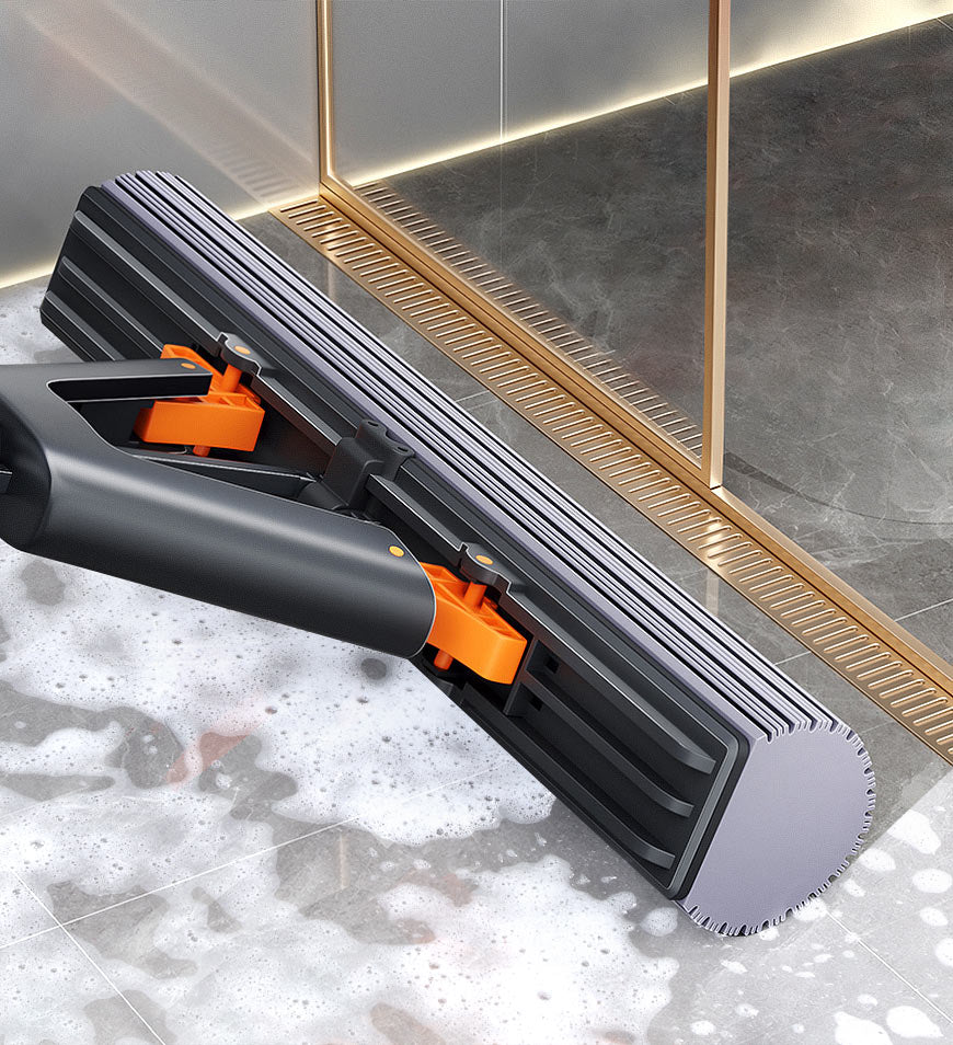 MIVLINA® Wing Self Squeeze Spong Mop With 56.7 Inch Retractable Pole Z174