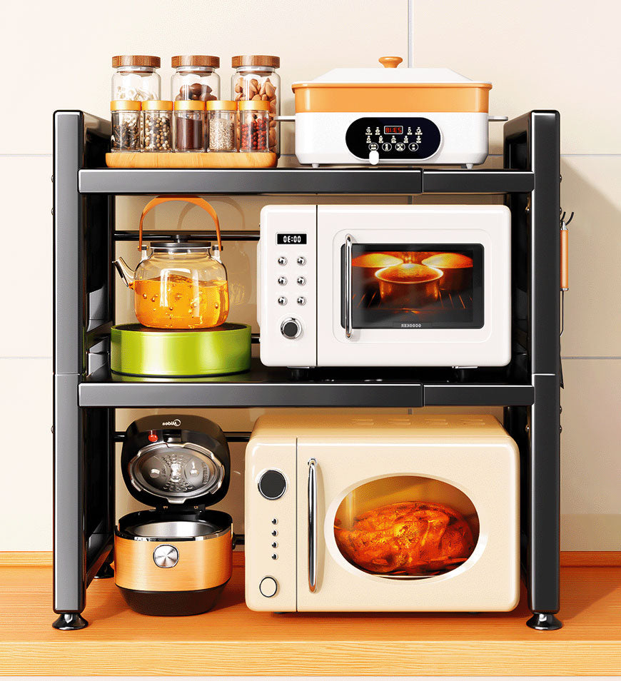 MIVLINA® 3-Tier Expandable Microwave Shelf for Kitchen Counter