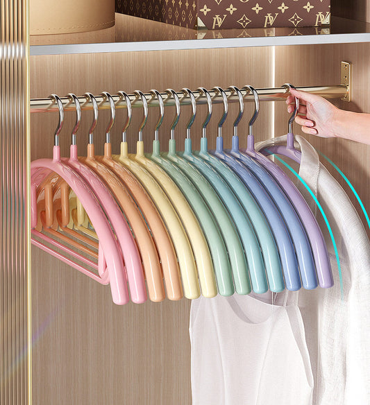 MIVLINA®16.5 " Non-Slip Space Saving Hangers in Rainbow Colors