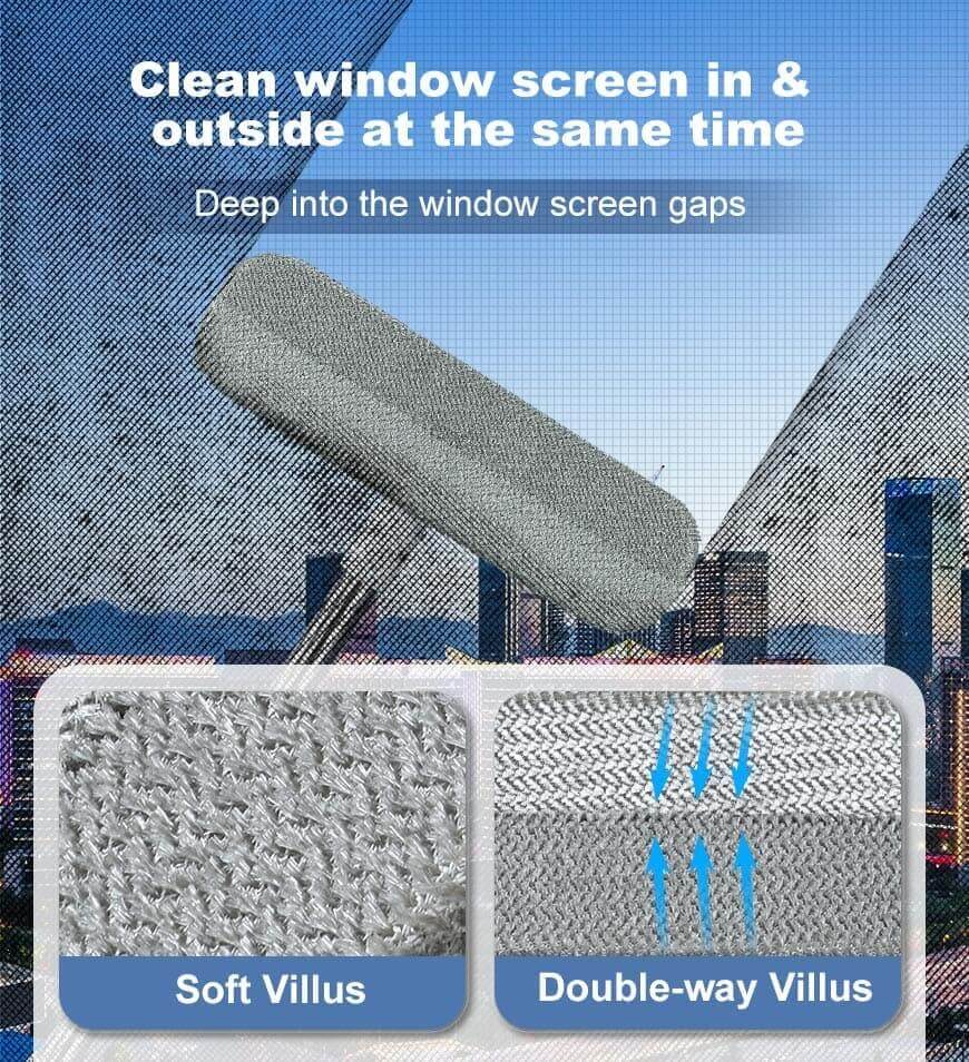 MIVLINA® 2 in 1 Extended Cleaning Brush for Window Screens, Carpets, Sofas Z89