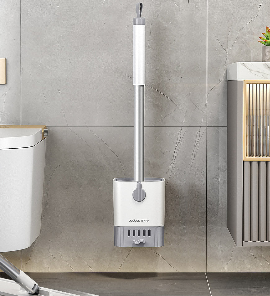MIVLINA® Toilet Bowl Brush And Holder Set With Aluminum Alloy Long Handle F206