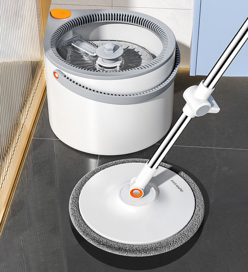 MIVLINA® 360 Spin Mop Bucket Set and Wringer with Three Types Mop Heads Z56