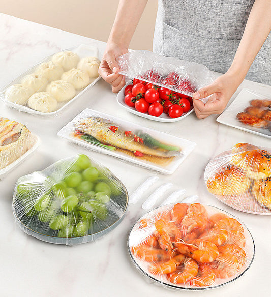 MIVLINA® Reusable Elastic Food Storage Covers (100 Covers)
