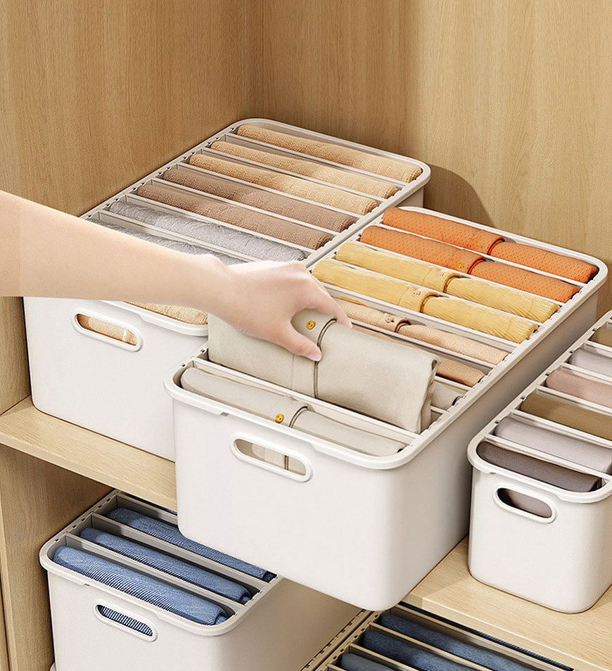 MIVLINA® Wardrobe Clothes Organizer with 7 Grids F28