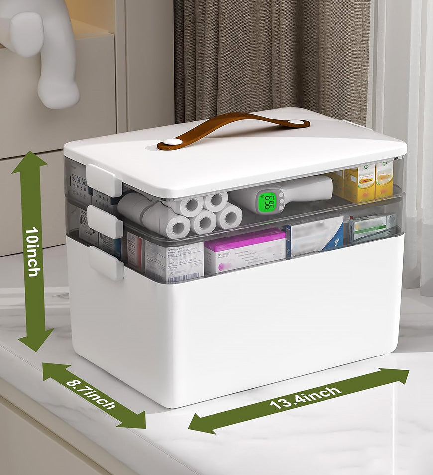 MIVLINA® 3-Tier Medicine Cabinet Organizer