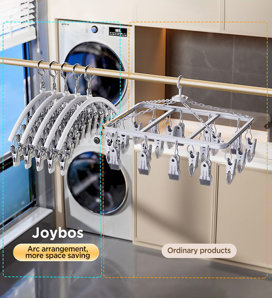 MIVLINA® Stainless Steel Laundry Drying Rack Windproof Clothes Hangers F247