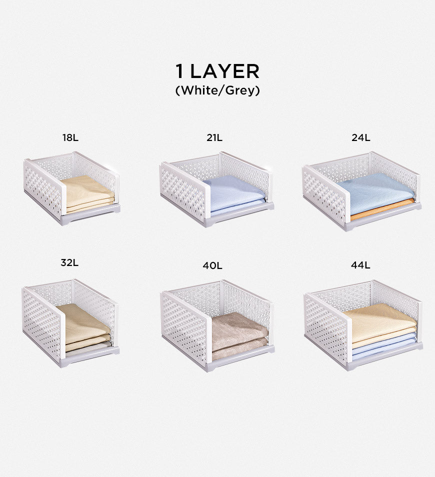 MIVLINA® Stackable Clothes Storage Basket