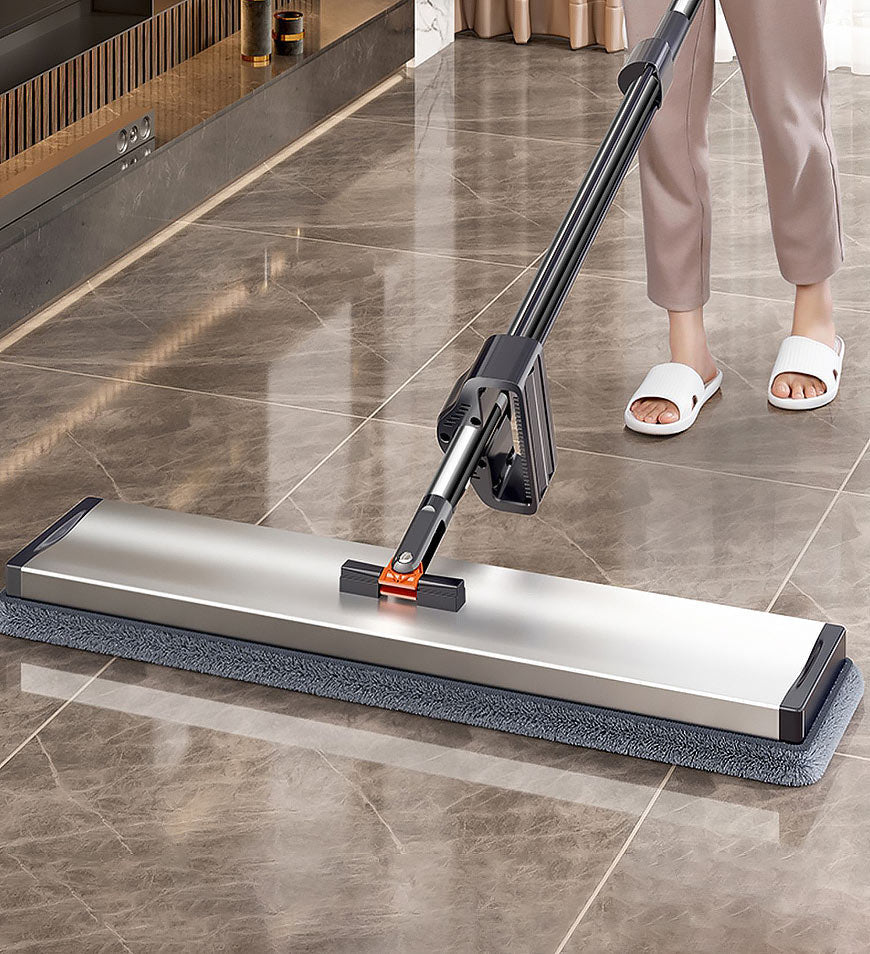 MIVLINA® 59 Inch Alloy Flat Mop And Bucket For Home With Extra Refills Z149