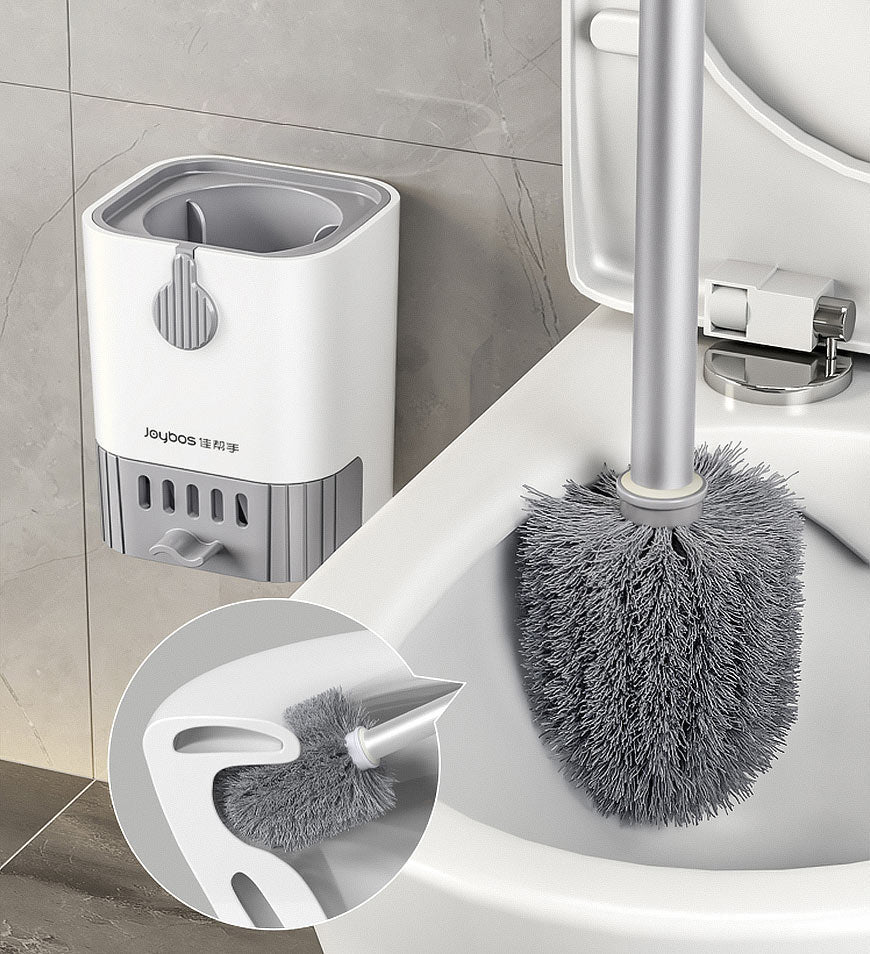 MIVLINA® Toilet Bowl Brush And Holder Set With Aluminum Alloy Long Handle F206