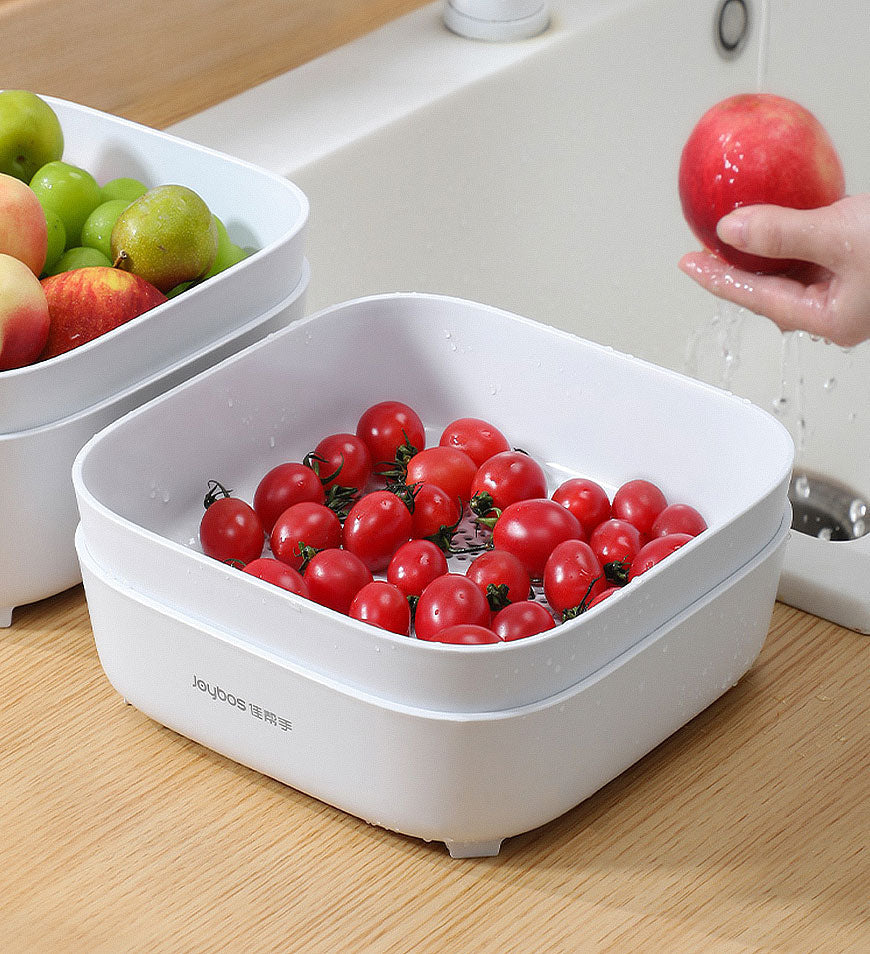 MIVLINA® 4 Pieces Portable Drain Basket for Draining Vegetables Fruits Z25