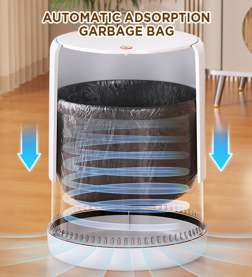 MIVLINA® 3.3 Gal Household Trash Can Automatic Suction Trash Bag Z100