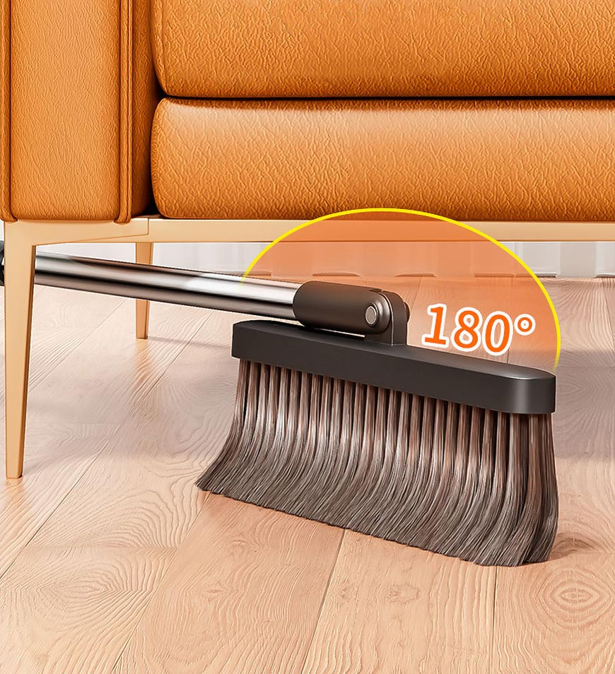 MIVLINA® Upgrade Broom And Dustpan Set With Dustpan Teeth Z177