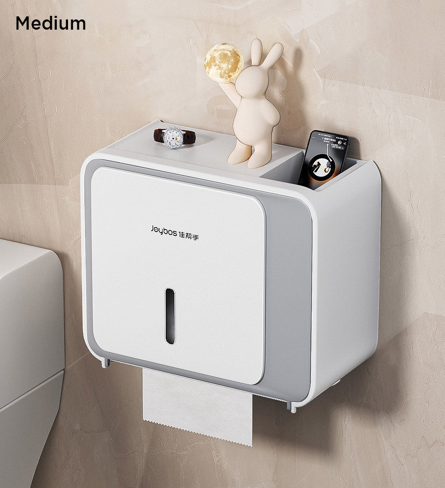 MIVLINA®Toilet Paper Storage Box with Drawer and Phone Holder Z142