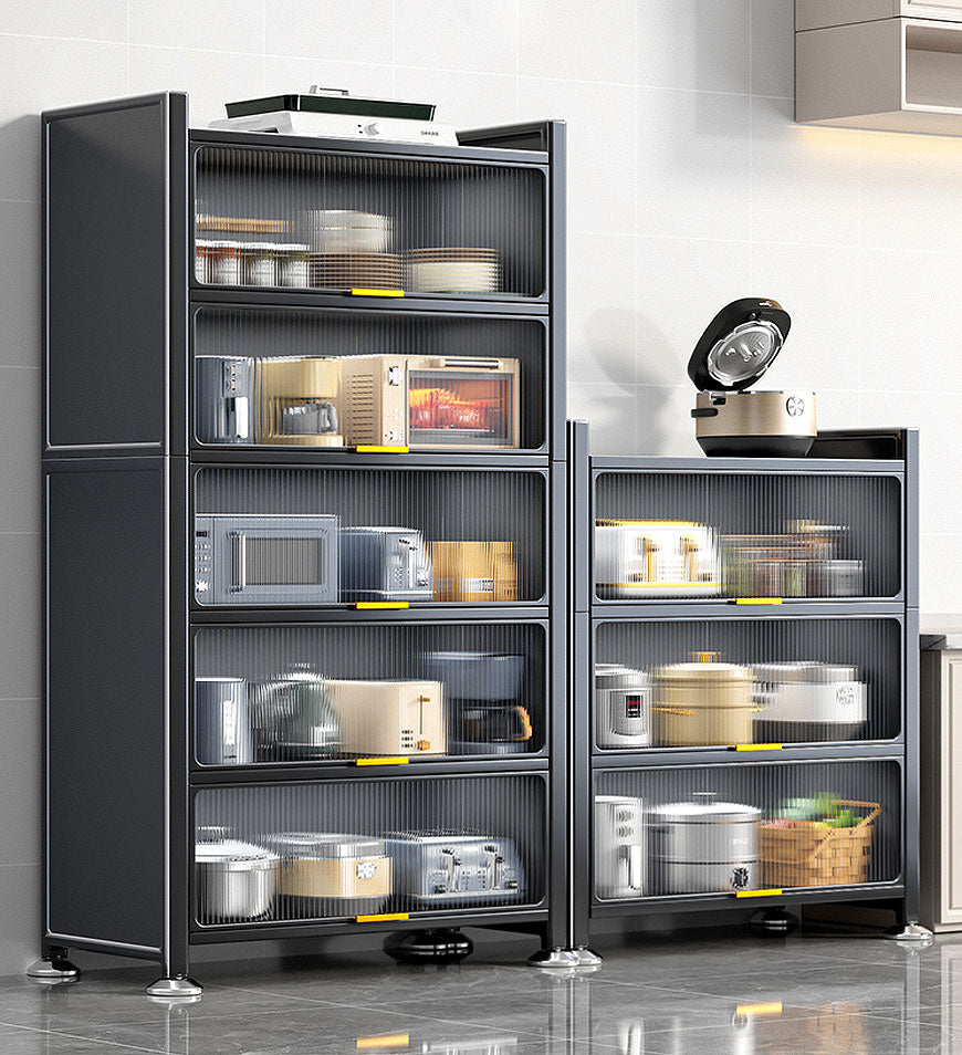 MIVLINA® 6 Tier Upgrade Large Metal Kitchen Pantry Storage Cabinet F118