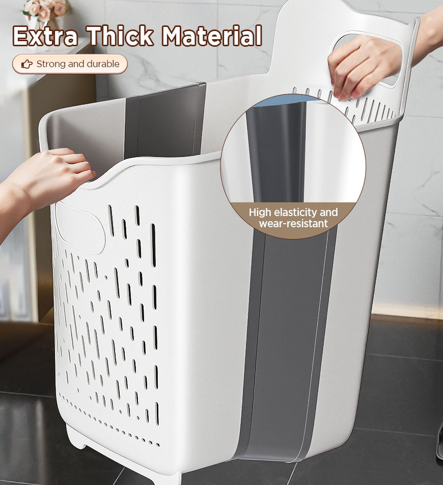 MIVLINA® Collapsible Hanging Laundry Basket with Carry Handle  F259