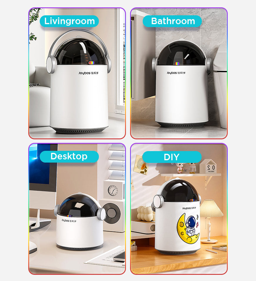 MIVLINA® Air Pressure Portable Trash Can With Flip Lid Z130