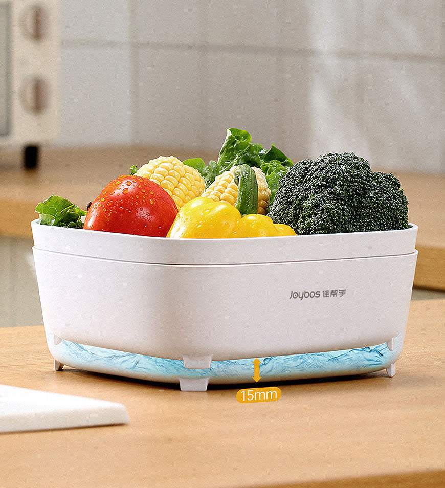 MIVLINA® 4 Pieces Portable Drain Basket for Draining Vegetables Fruits Z25