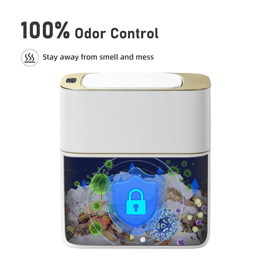 MIVLINA® 4 Gallon Automatic Touchless Smart Bathroom Trash Can Z96