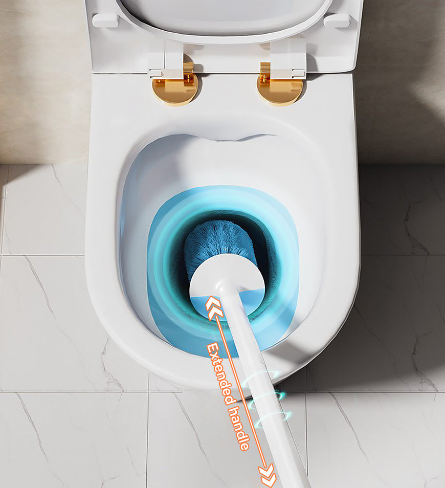 MIVLINA® Wall Mounted Or Standing Toilet Bowl Brush And Holder Set With Fine Bristles Z200