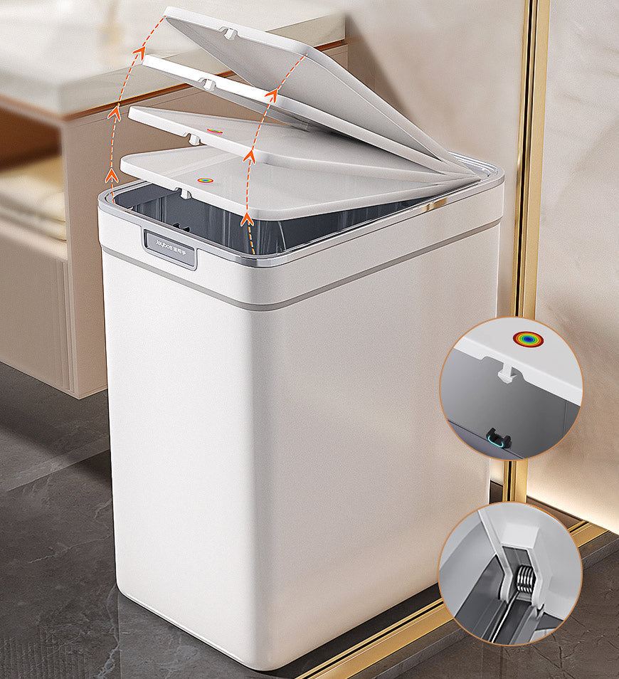 MIVLINA® 14L Trash Can with Press Type Lid for Bathroom Slim Z161
