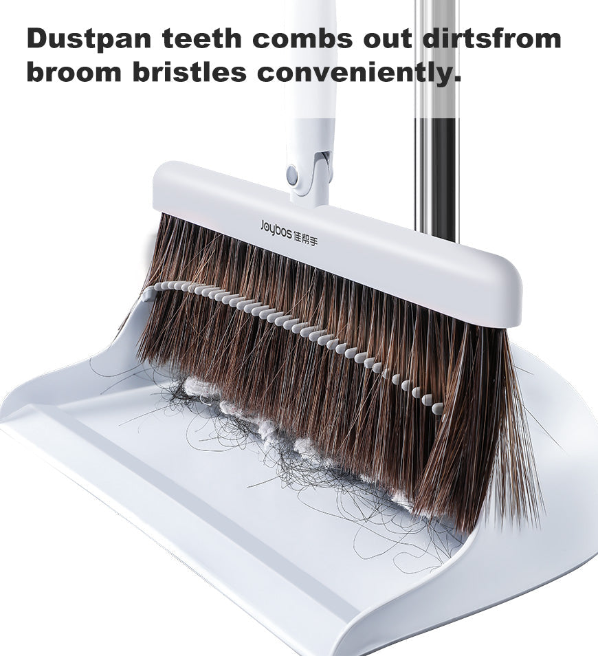 MIVLINA® Broom and Dustpan Set with 130 cm Adjustable Long Handle Z158