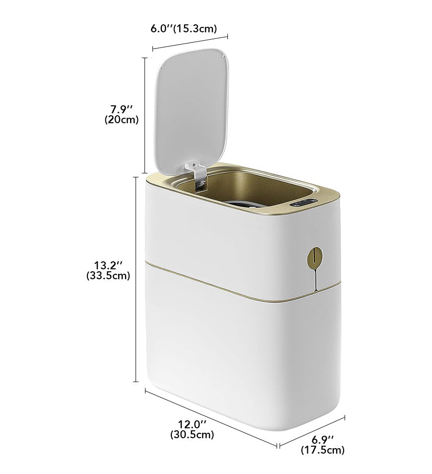 MIVLINA® 4 Gallon Automatic Touchless Smart Bathroom Trash Can Z96