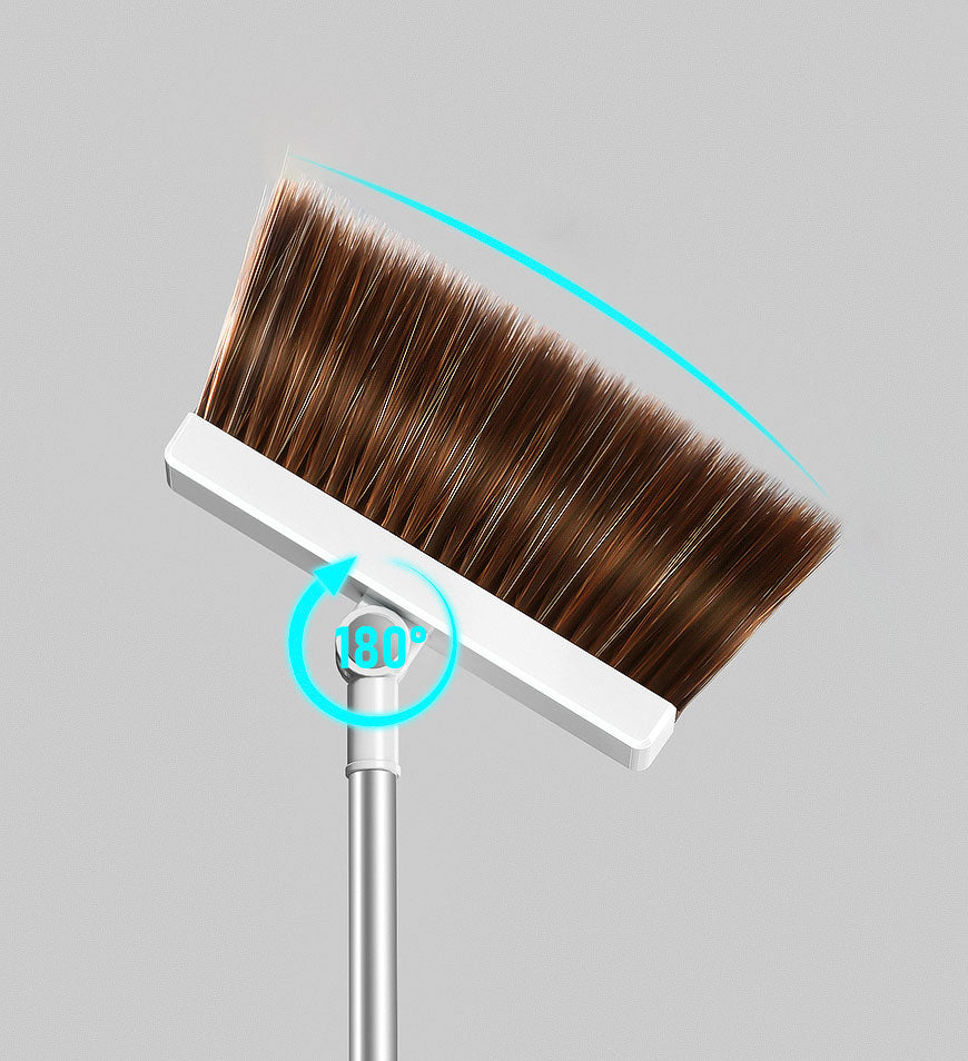 MIVLINA® Broom and Windproof Dustpan with Adjustable Handle