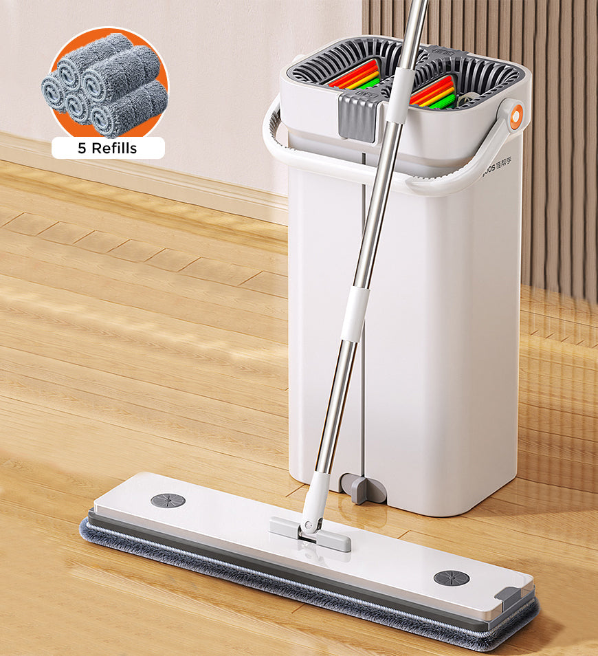 MIVLINA®Free-Press Colorful Mop Bucket and Wringer Combo
