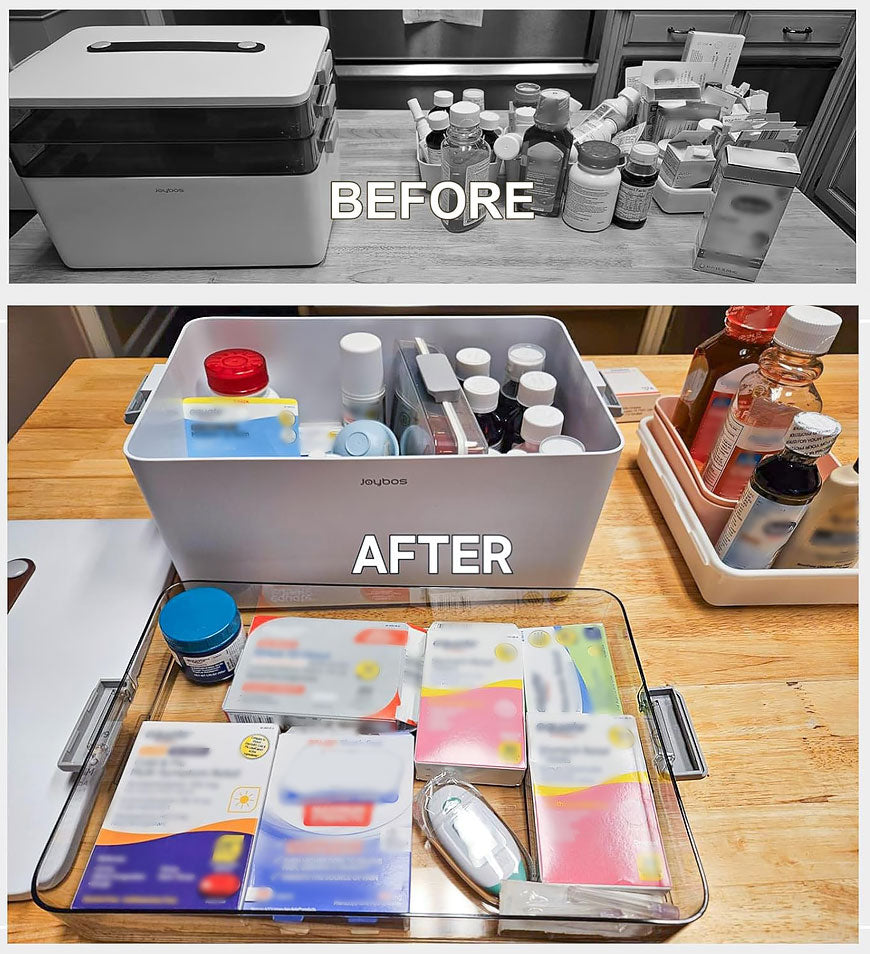 MIVLINA® 3-Tier Medicine Cabinet Organizer