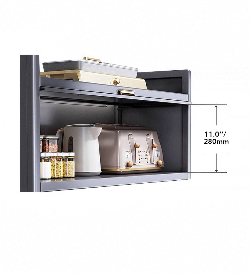 MIVLINA® 5-Tier / 3-Tier Heavy Duty Metal Multifunctional Kitchen Cabinet Storage Racks F86