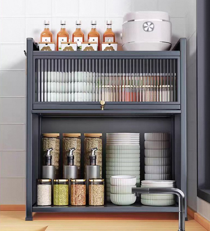 MIVLINA® 3-tier kitchen shelf, placed on the workbench, suitable for spices, dishes, pots F241