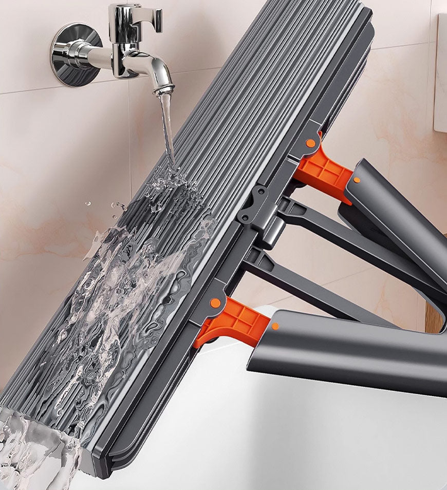 MIVLINA® Wing Self Squeeze Spong Mop With 56.7 Inch Retractable Pole Z174