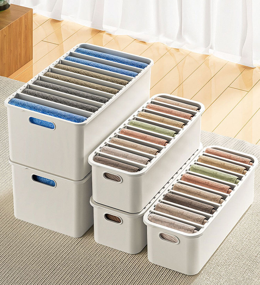 MIVLINA® Wardrobe Clothes Organizer with 7 Grids F28