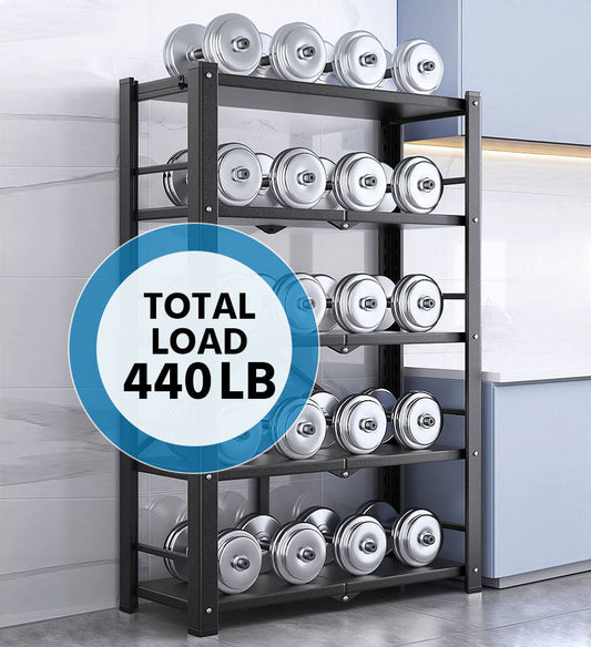 MIVLINA® 5-Tier Kitchen Unit Heavy Duty Metal Storage Shelves F88