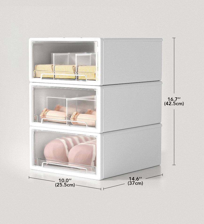 MIVLINA® Clear Drawer Sock Underwear Organizer Dividers Box