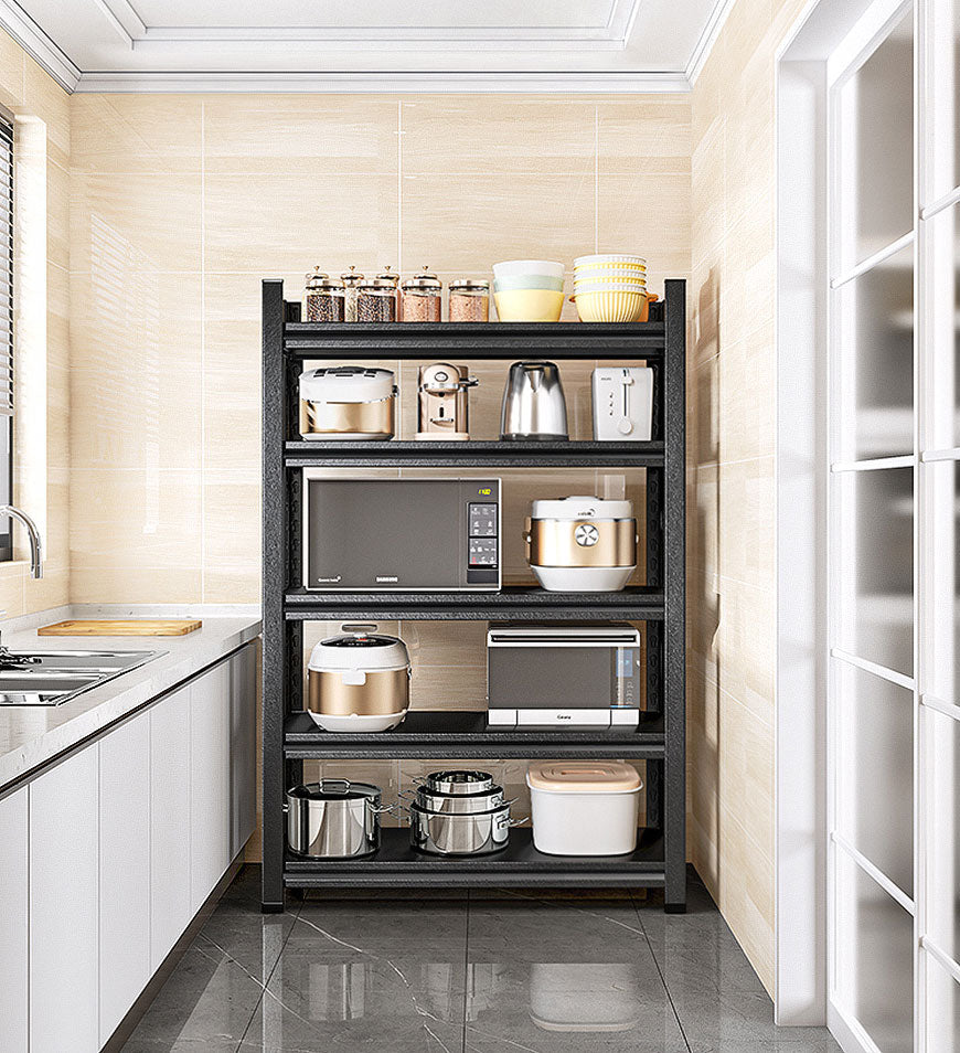 MIVLINA® 5-Layer Heavy-duty Metal Shelves Black F34