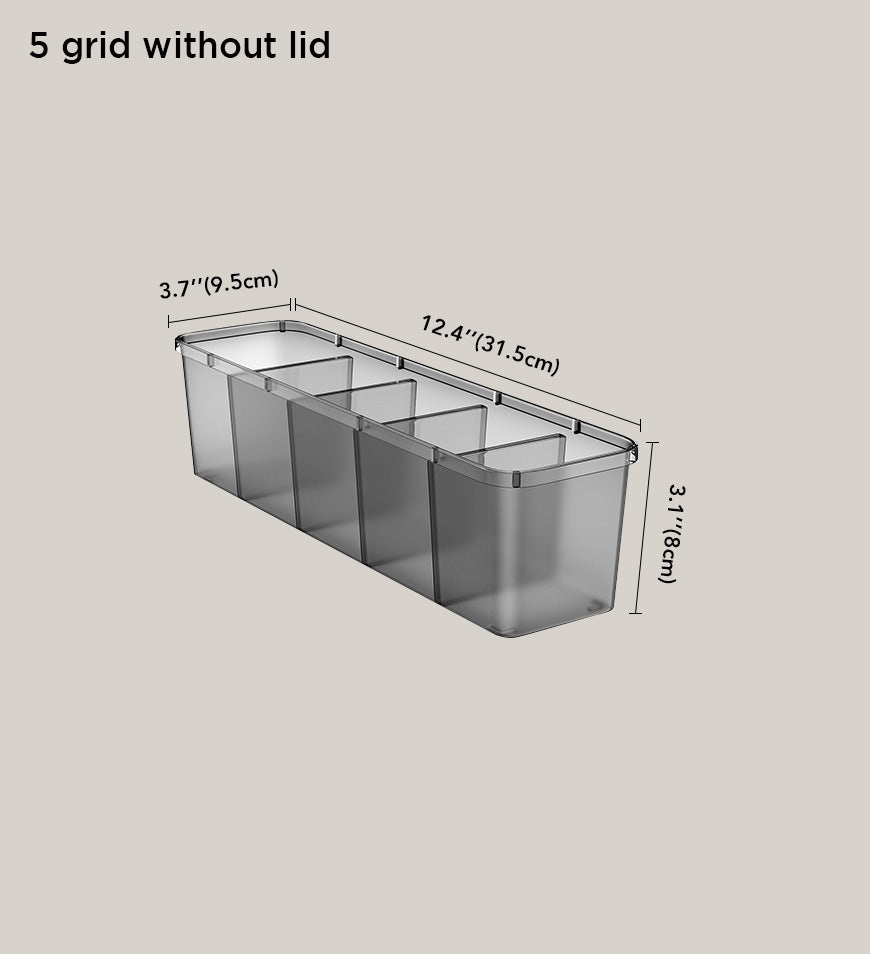 MIVLINA® Clear Divided Socks & Underwear Organzier Box Z157