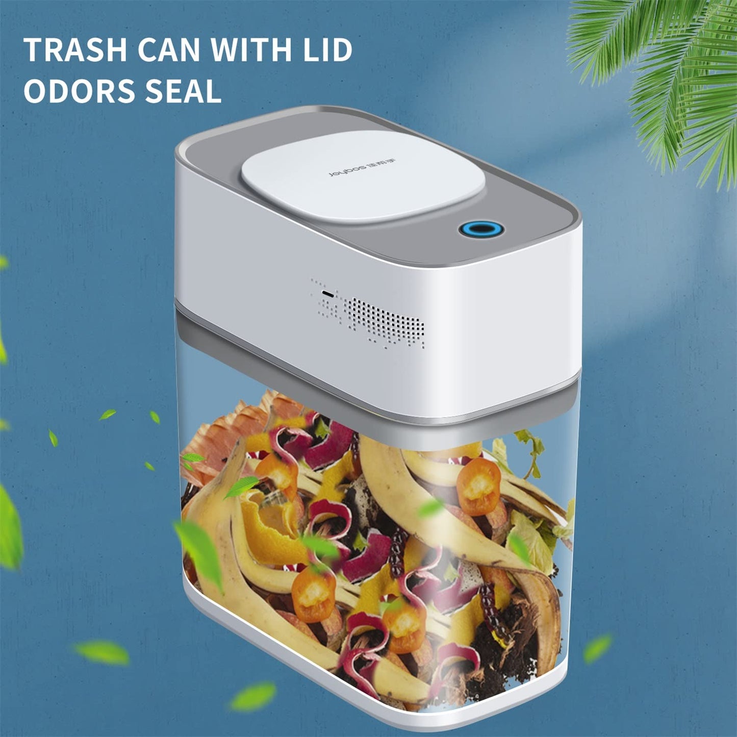 MIVLINA® 3.8 Gallon Bathroom Trash Can with Lid