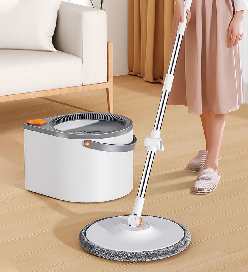 MIVLINA® 360 Spin Mop Bucket Set and Wringer with Three Types Mop Heads Z56