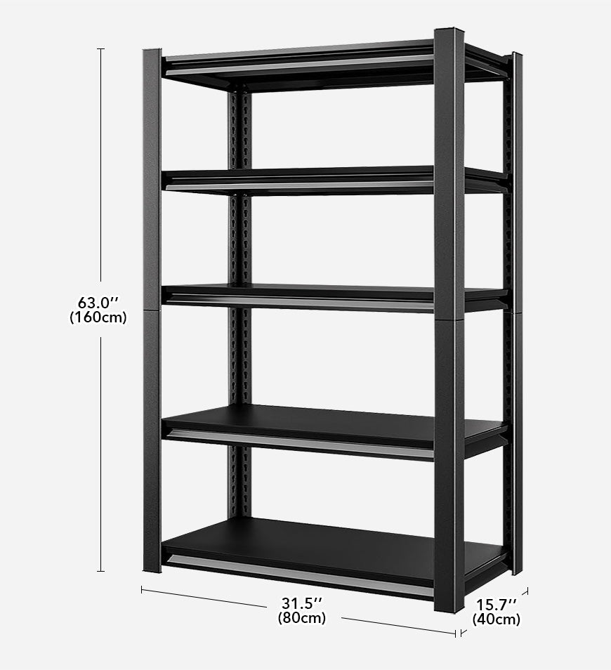 MIVLINA® 5-Tier Adjustable Garage Heavy Duty Metal Industrial Shelving Shelves