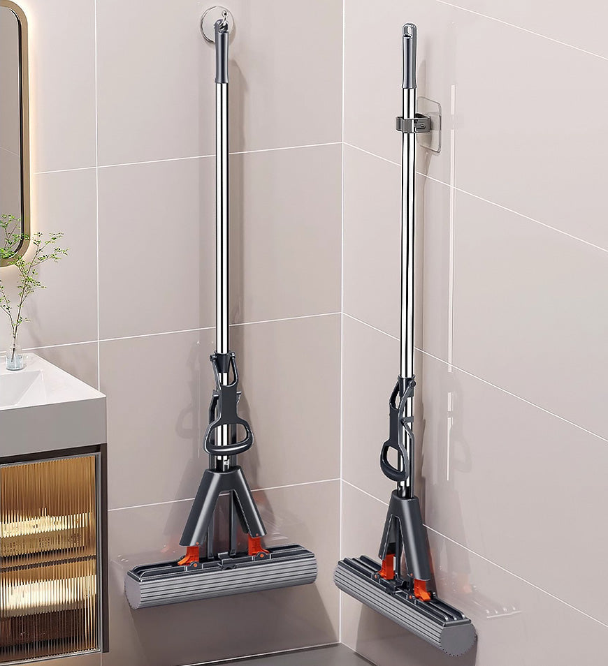 MIVLINA® Wing Self Squeeze Spong Mop With 56.7 Inch Retractable Pole Z174