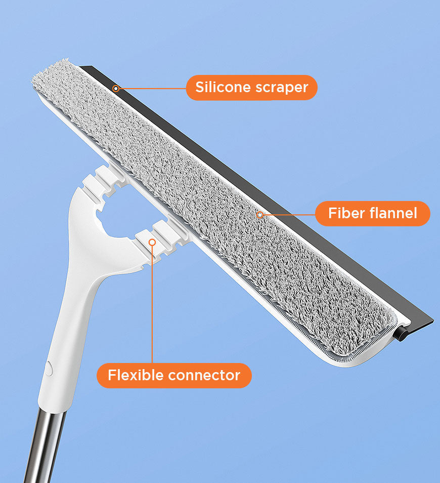 MIVLINA® 2 In 1 Window Cleaning Combo Tool With 43 Inch Extension Pole Z34