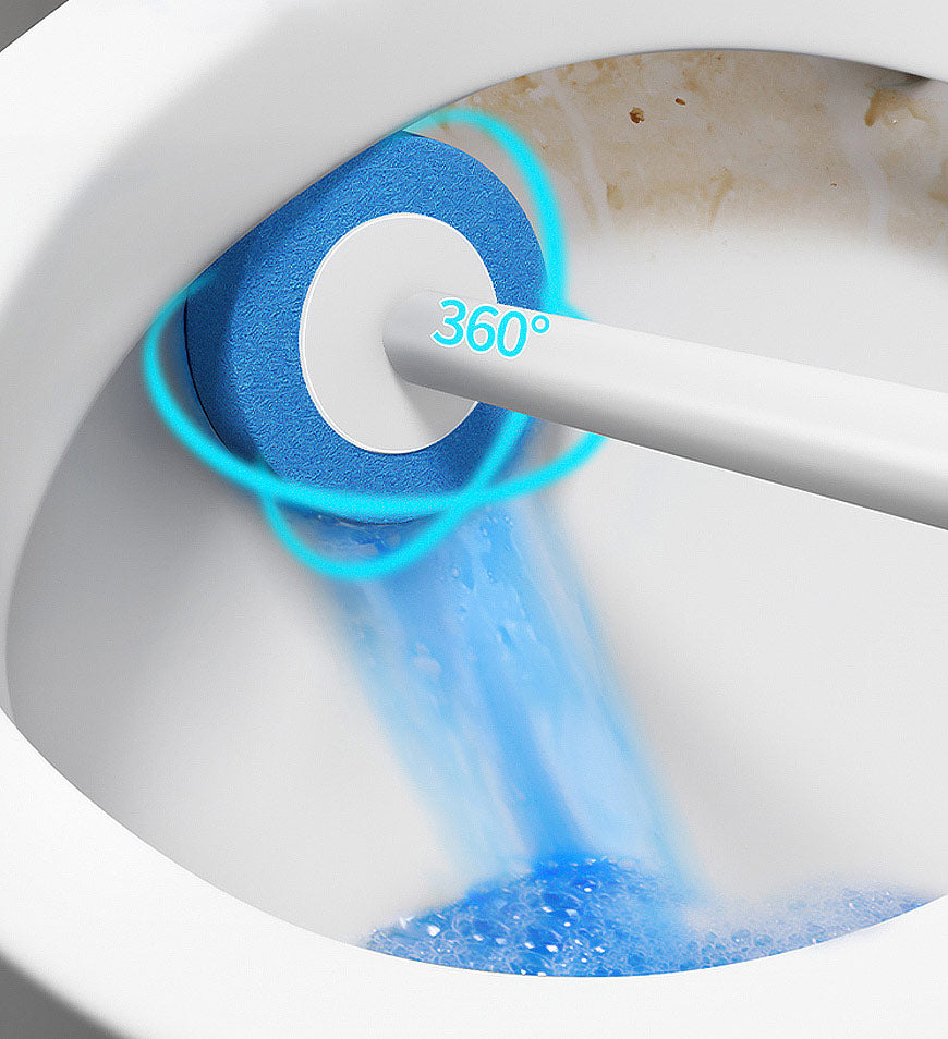 MIVLINA® 2 In 1 Slim Bathroom Trash Can With Toilet Brush Z32