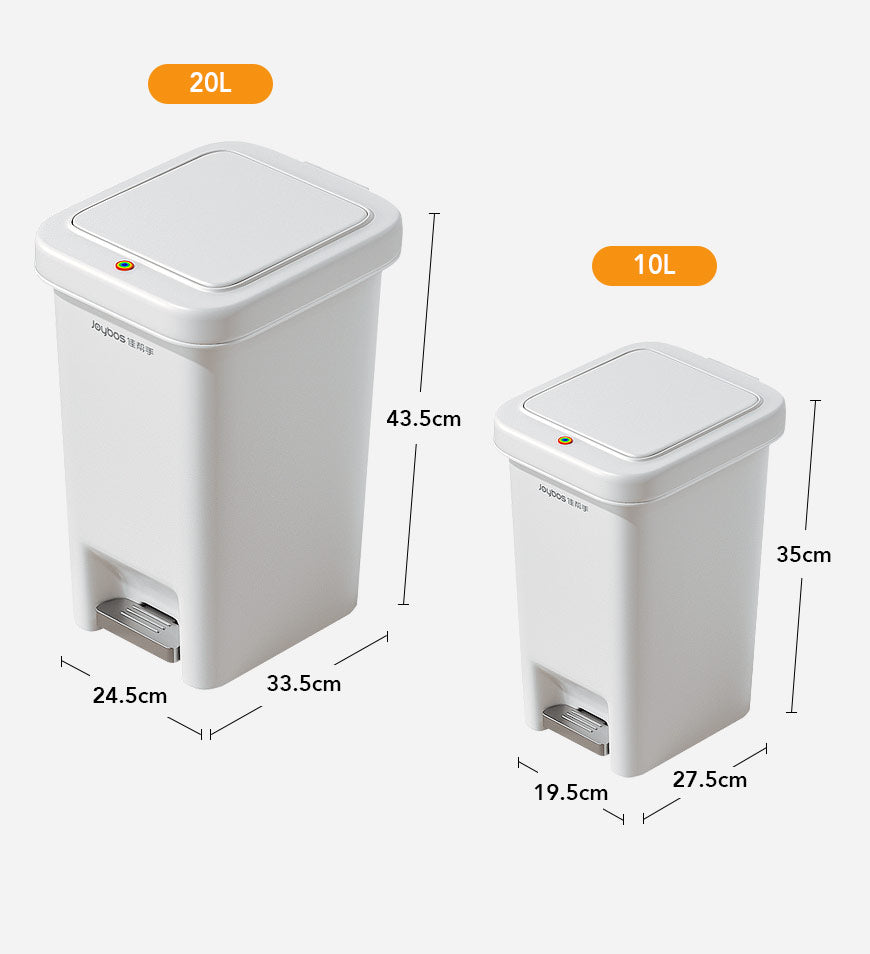 MIVLINA® Two Pack Trash Can Set with Pedals Z40