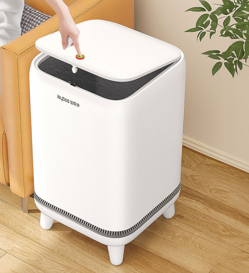 MIVLINA® 3.3 Gal Bathroom Press Trash Can Auto Adsorb Garbage Bag Z101