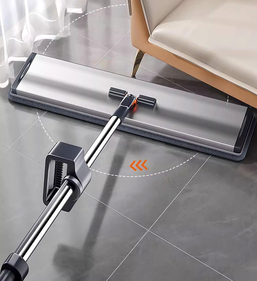 MIVLINA® 59 Inch Alloy Flat Mop And Bucket For Home With Extra Refills Z149