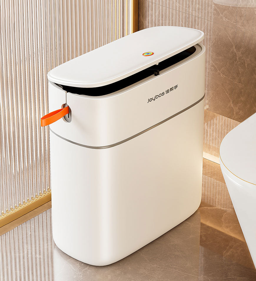 MIVLINA® 15L Narrow Bathroom Trash Can with Lid Z90