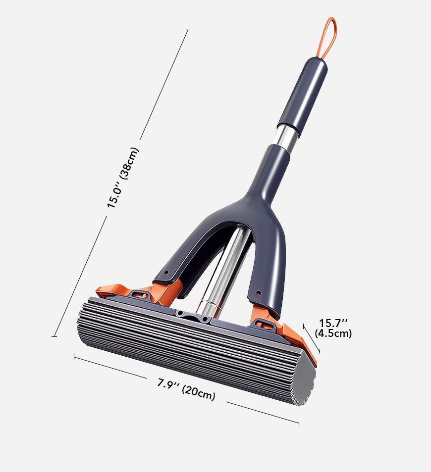 MIVLINA® Wash Free Portable Self Squeeze Short Mini Mop Z65