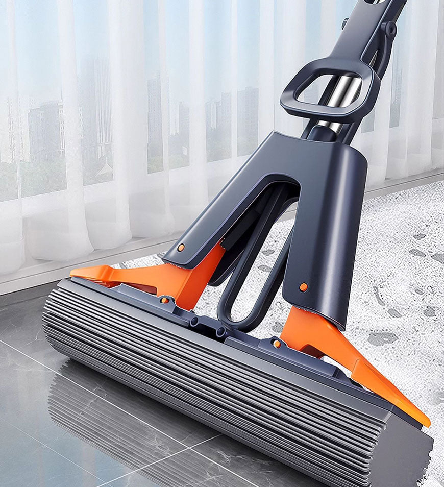 MIVLINA® Upgraded Wing Self Squeeze Spong Mop With 2 Refills Z176