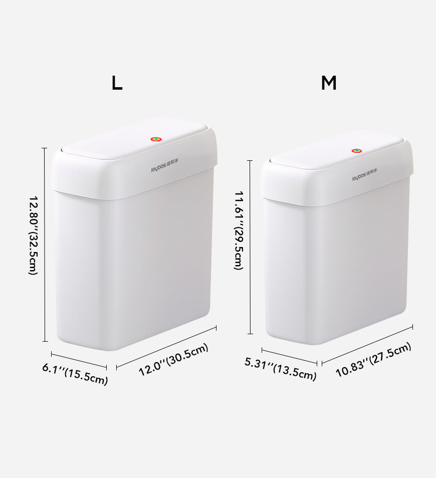 MIVLINA® Bathroom Narrow Press Trash Can With Pop-Up Lid Z103